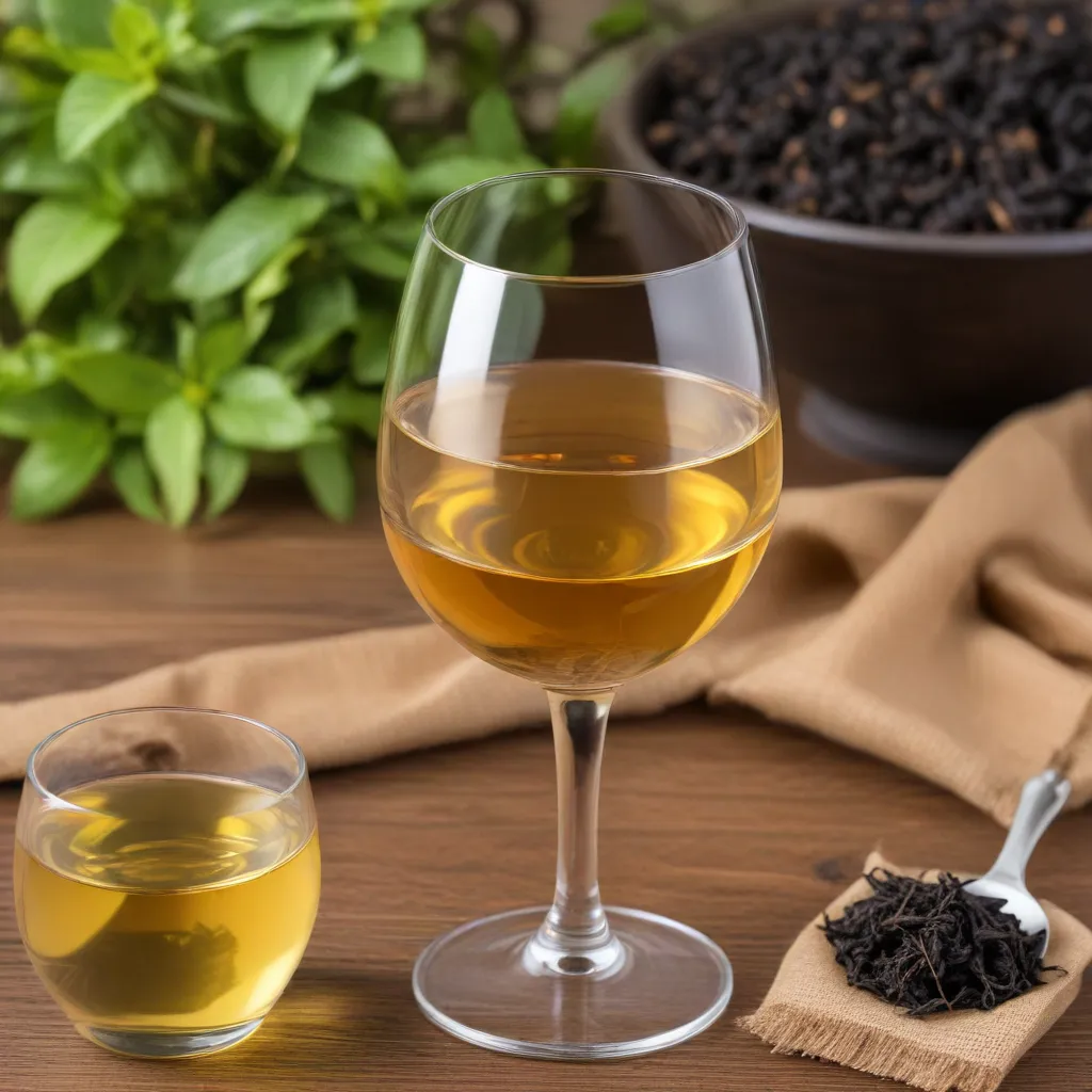 Quality attributes of black tea-flavored Chardonnay wine processed